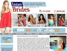 Tablet Screenshot of inter-brides.com